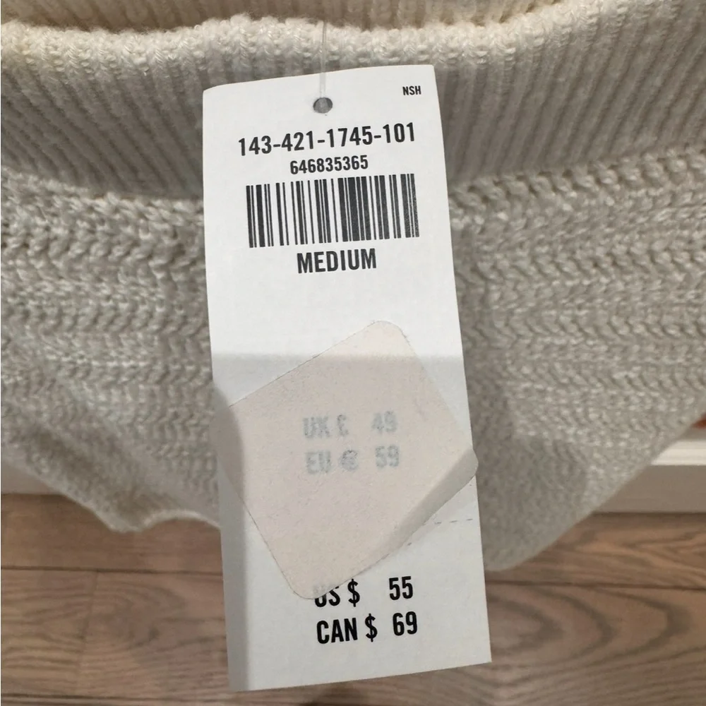 Abercrombie & Fitch Cream Knit Mini Skirt